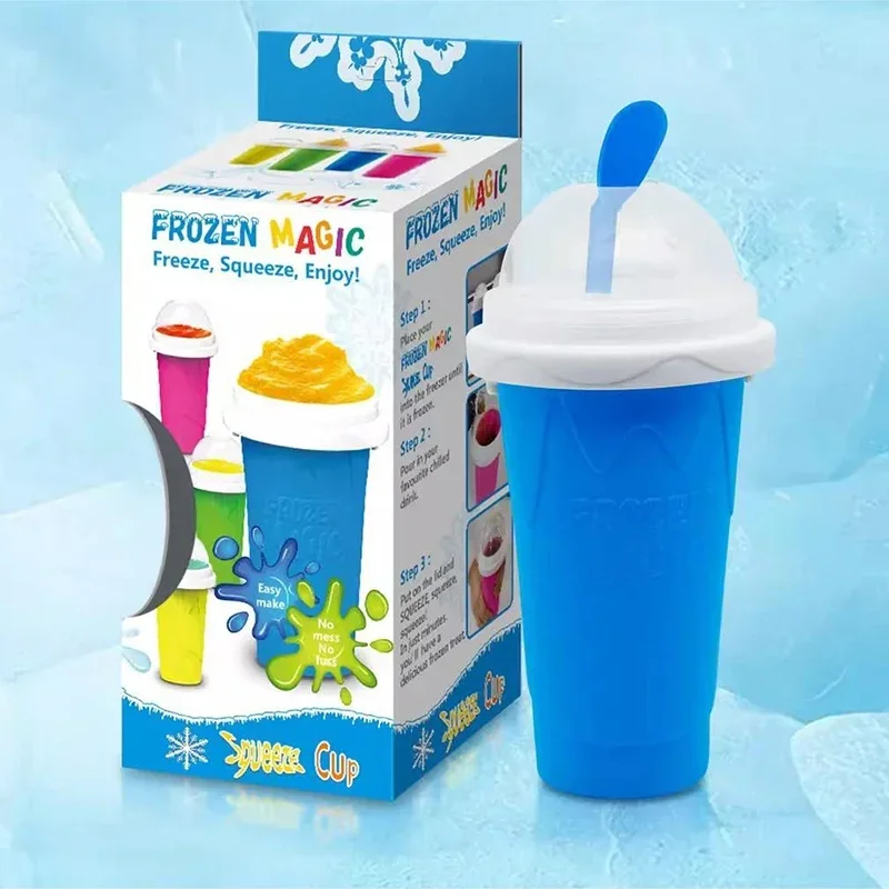 كوب صانع السلاش سريع التجميد ب - مراجعة Slushie Machine Vending وسعره
