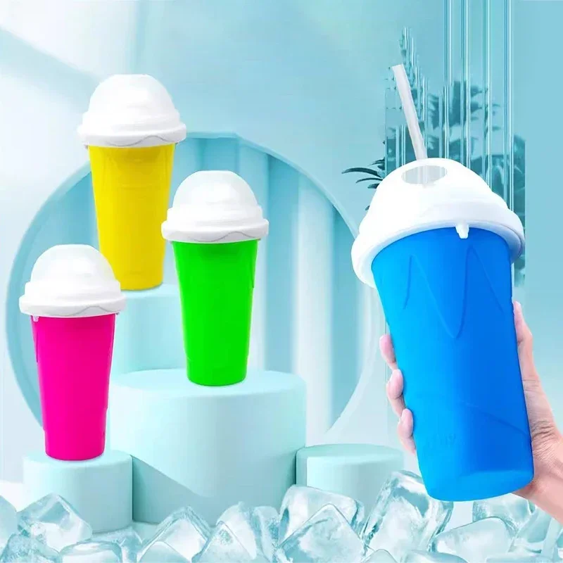 كوب صانع السلاش سريع التجميد ب - مراجعة Slushie Machine Vending وسعره