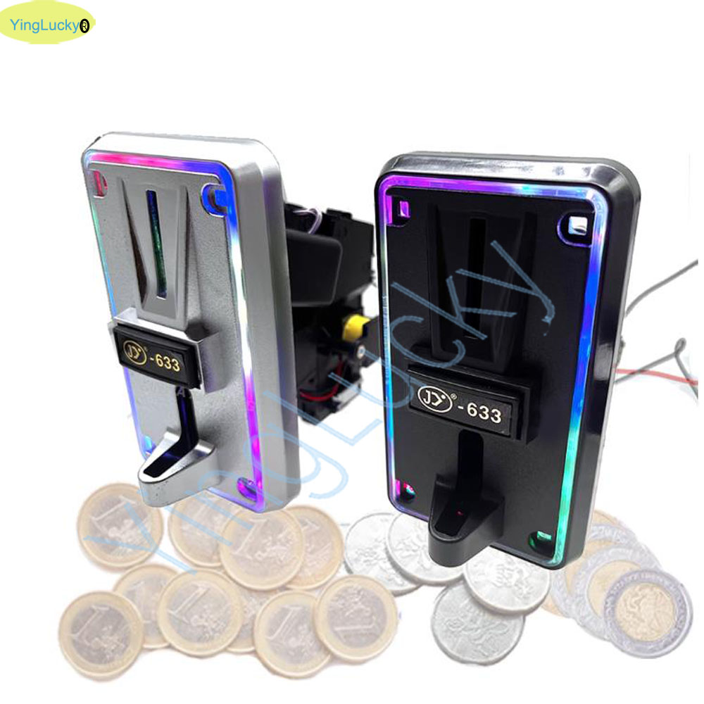 الملونة LED متعددة عملة متقبل  - مراجعة Coin Acceptor Selector وسعره