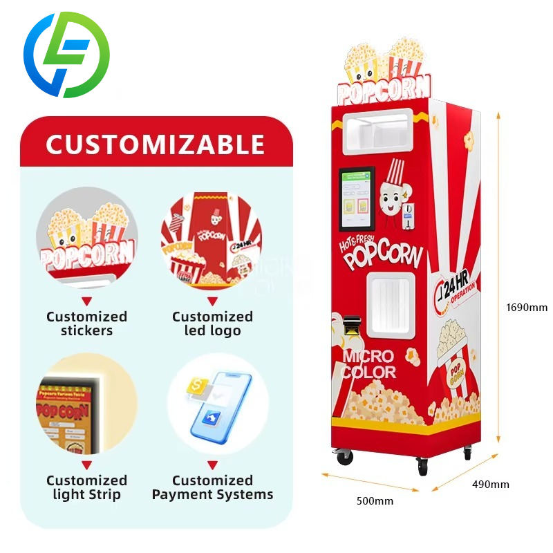 آلة صنع الفشار التجارية المخصص - مراجعة Popcorn Vending Machine وسعره