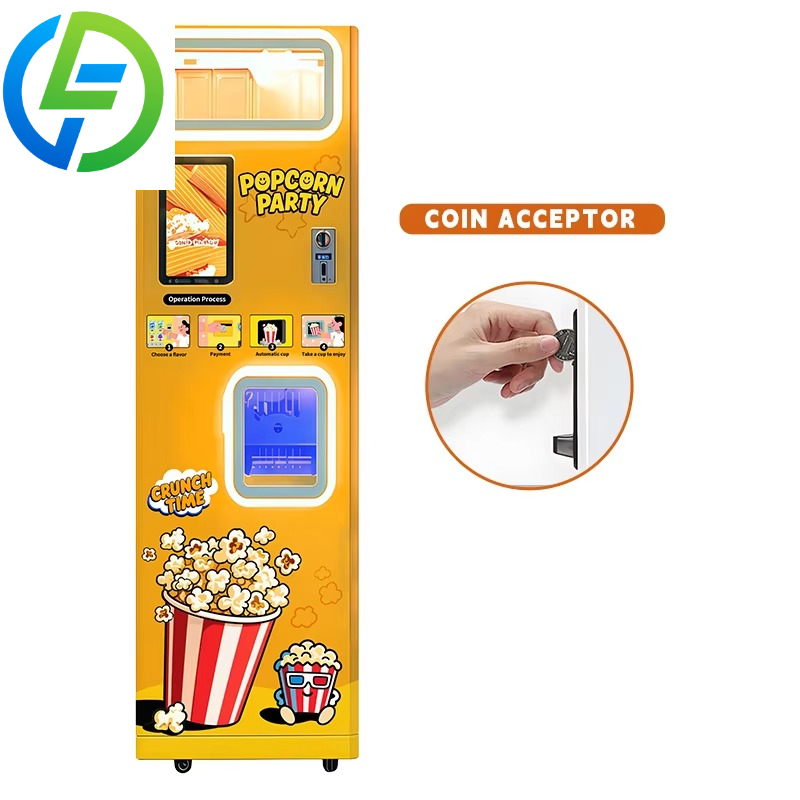 آلة بيع الفشار الأوتوماتيكية ا - مراجعة Popcorn Vending Machine وسعره