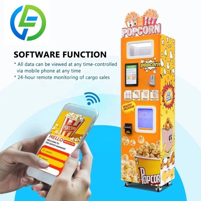 آلة بيع الفشار التجارية الأوتو - مراجعة Popcorn Vending Machine وسعره